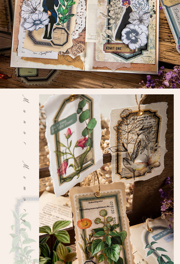 5Product Display of The Memory of Manor Botanical Plant Label Sticker Pack2