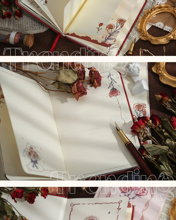 5Product Display of The Rose Poetry Hardcover Notebook2