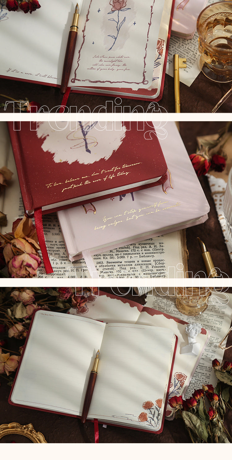 5Product Display of The Rose Poetry Hardcover Notebook3