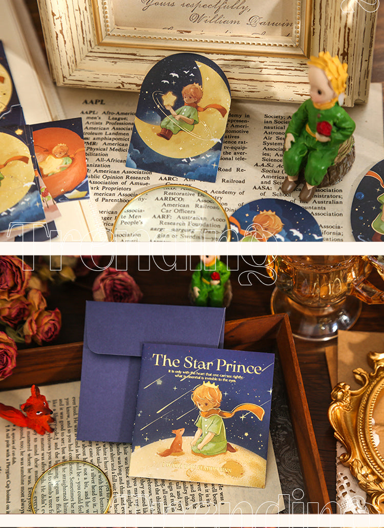 5Product Display of The Star Prince Cartoon Character Illustration Gift Box Stationery Set 3