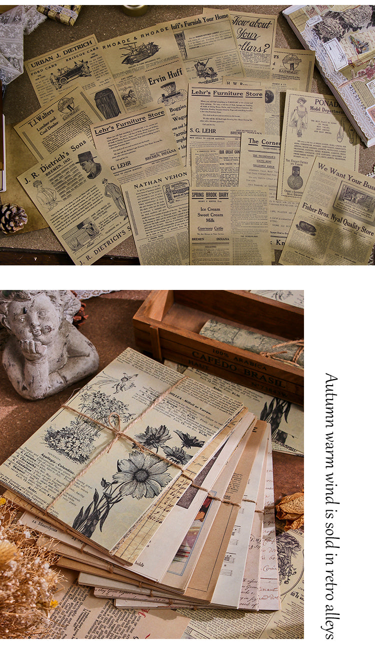 5Product Display of Vintage Inspiration Journal Scrapbook Background Paper4