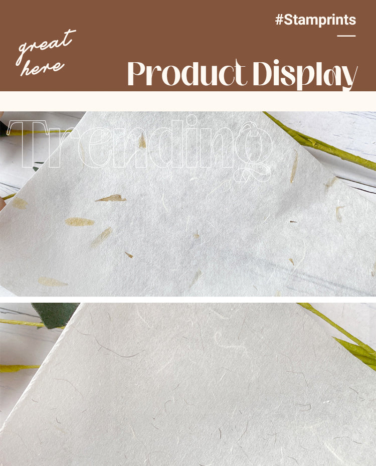 5Product Display of Vintage Petals Rice Paper DIY Craft Paper1