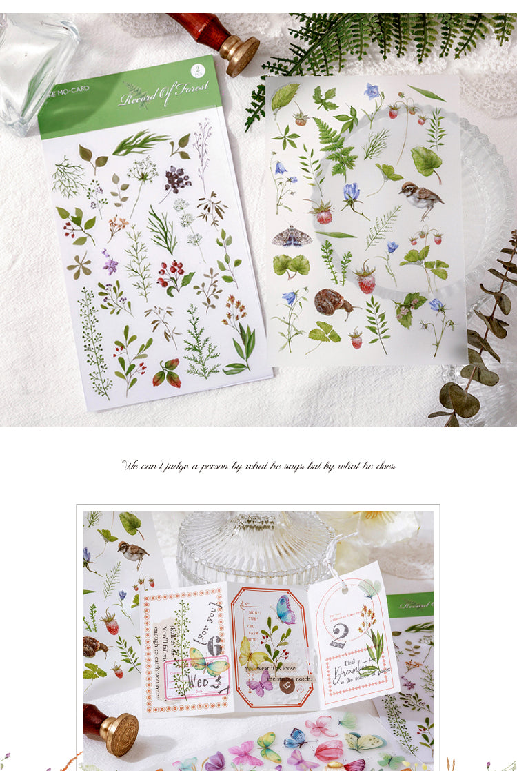 5Refreshing Nature Plant PVC Transfer Sticker6