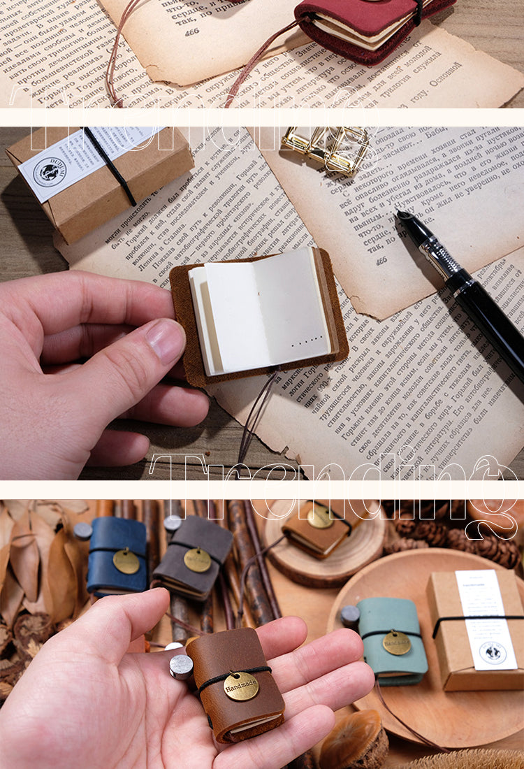 5Retro Mini Leather Notebook Pocket Diary2