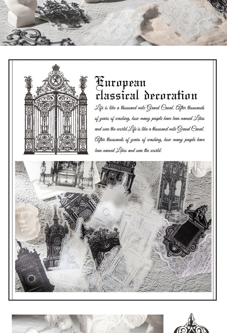 5Roman Holiday Classical European Decorative Sticker2