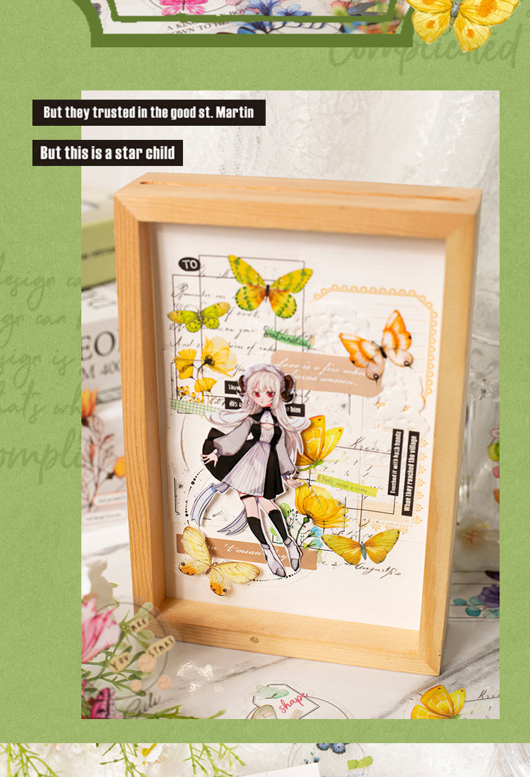 5Romantic Dream of Butterfly PET Sticker Pack4