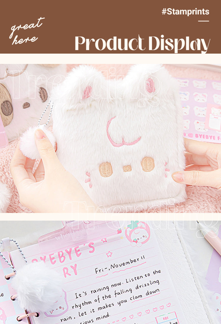 5RosyPosy Kawaii Pluff Animal Loose-Leaf Diary Notebook1