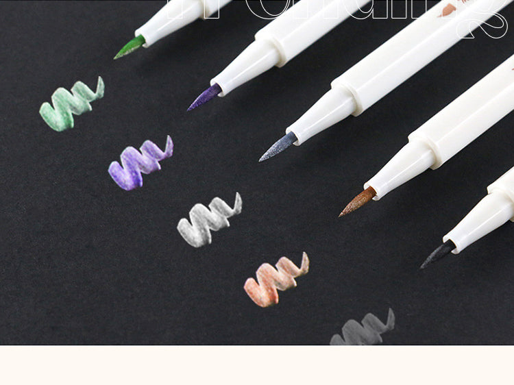 5STA DIY Craft Art Soft Brush Tip Paint Marker4