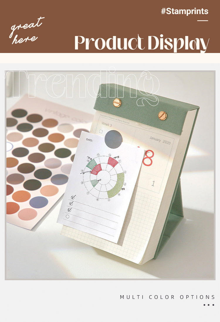5Simple Morandi Polka Dot Multifunctional Marker Decorative Sticker1