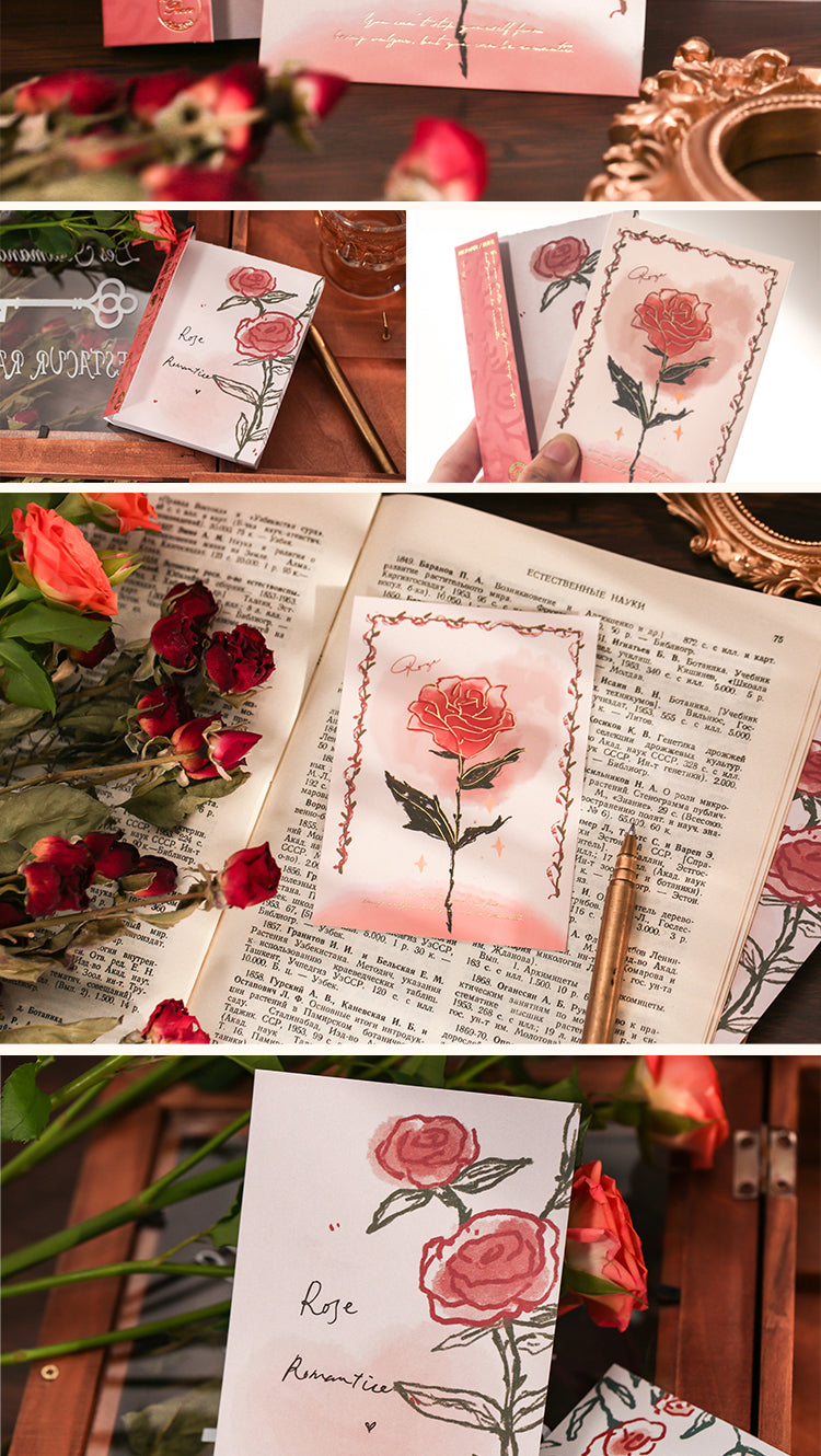 5Simple Romantic Rose Note Paper3
