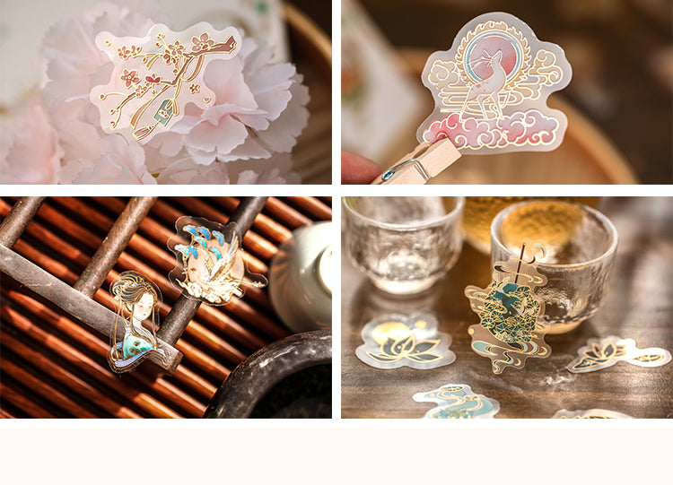 5Traditional Chinese Style Hot Stamping Sticker Pack5