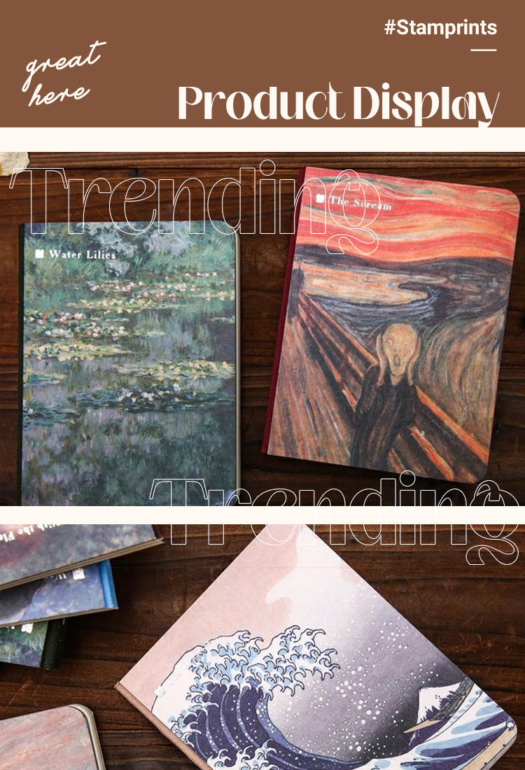 5Van Gogh Monet World Famous Painting Artistic Notebook1