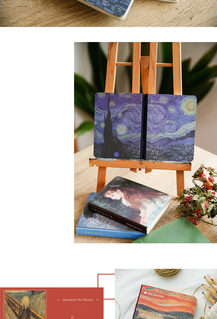 5Van Gogh Monet World Famous Painting Artistic Notebook4