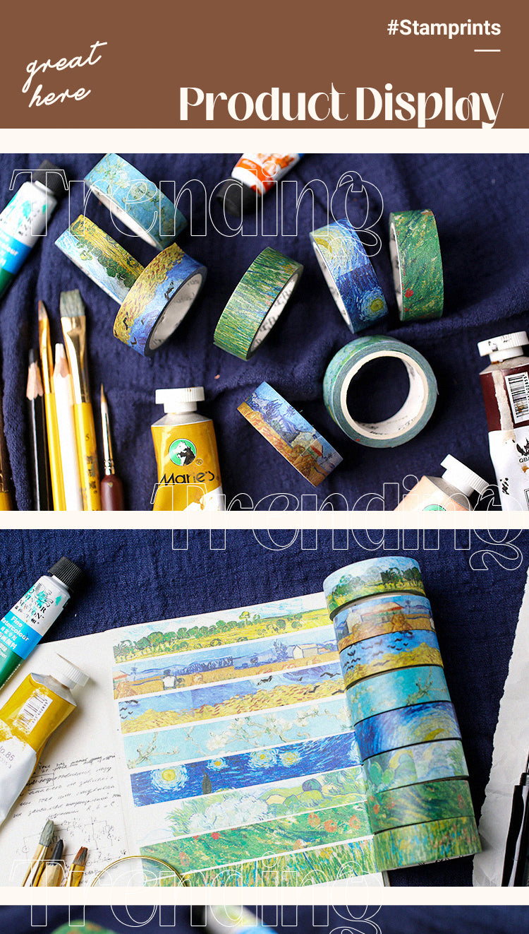 5Van Gogh's Color Classic Painting Washi Tape1