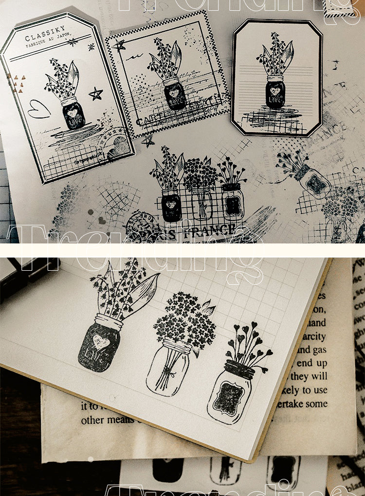 5Vase Flower Rubber Stamp3