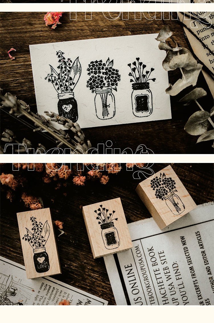 5Vase Flower Rubber Stamp4