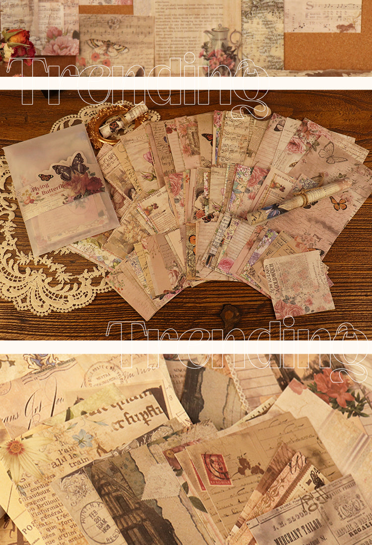 5Vintage Affairs Retro Character Plant Scrapbook Pack2