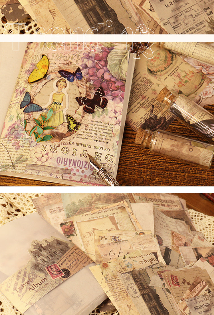 5Vintage Affairs Retro Character Plant Scrapbook Pack3