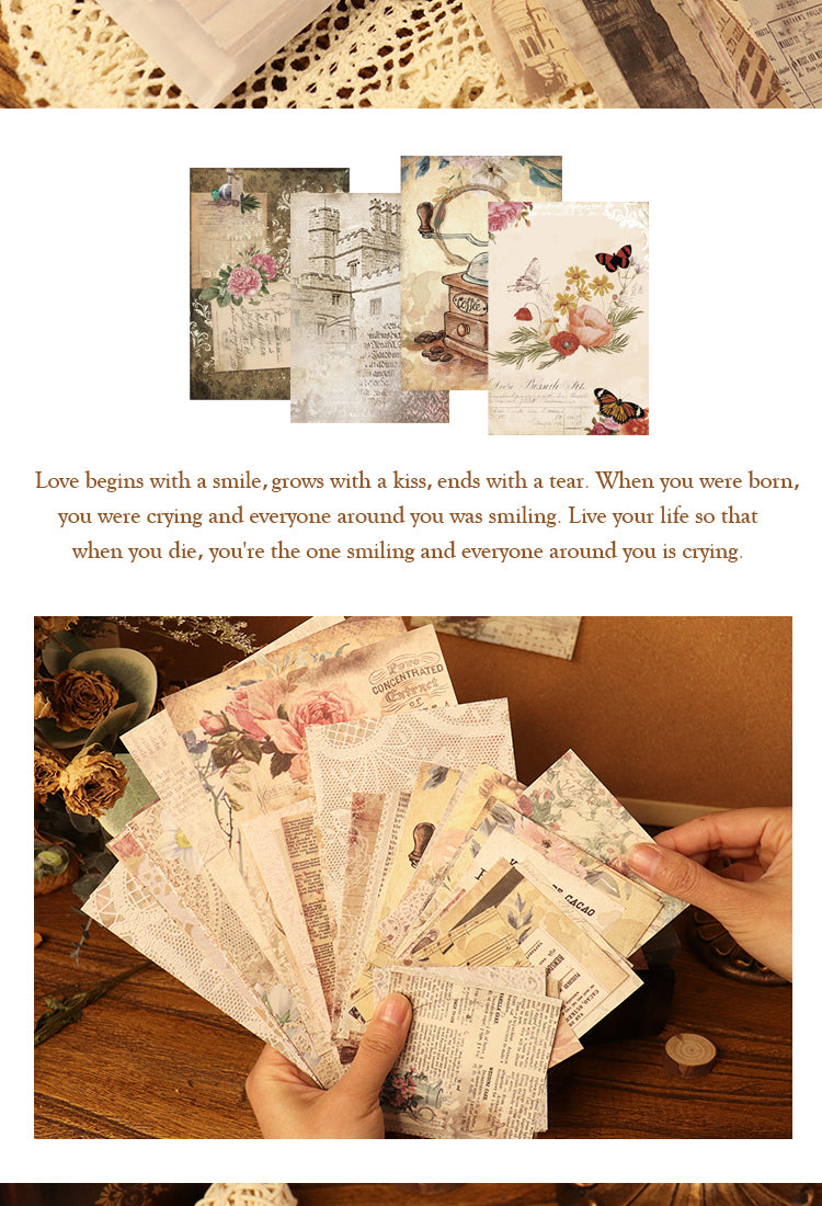 5Vintage Affairs Retro Character Plant Scrapbook Pack4