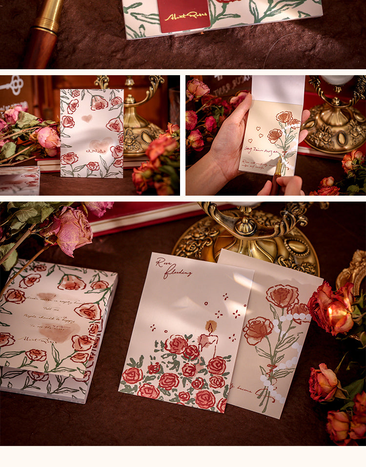 5Vintage Romantic Rose Note Pad6