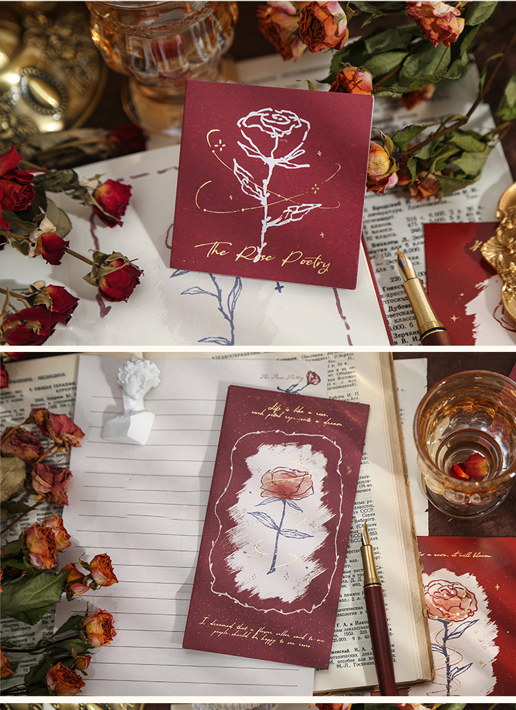 5Vintage Rose Premium Gift Box Stationery Set3