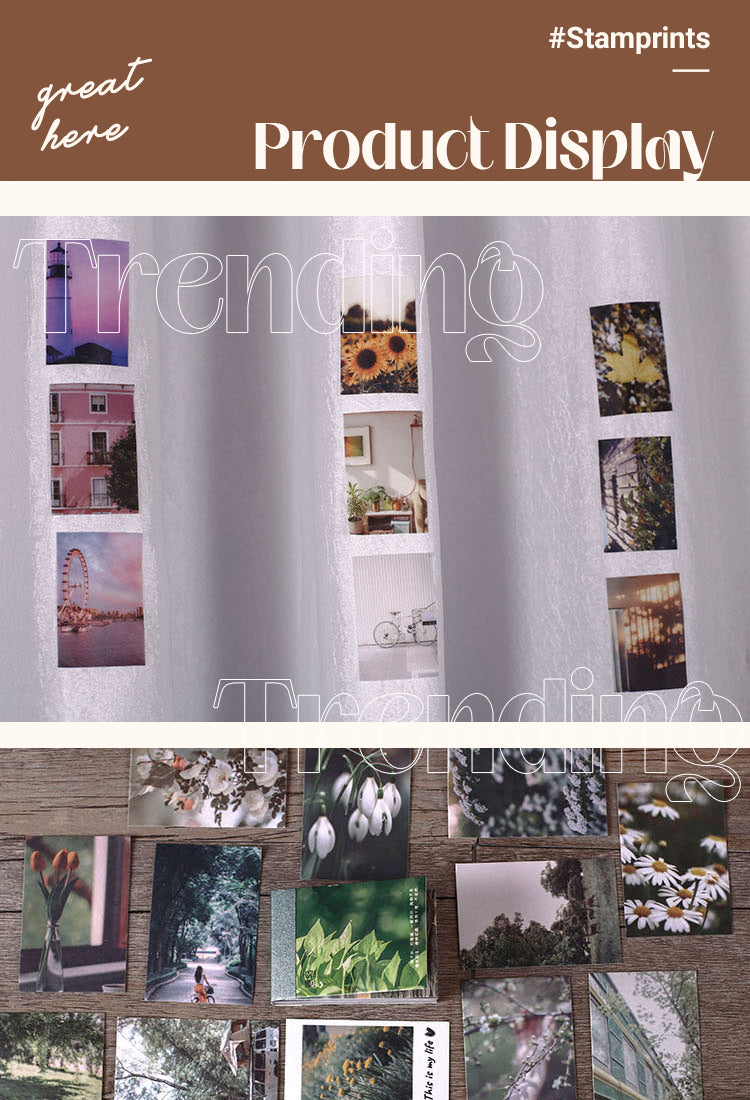 5Vintage Scenery Collage Washi Paper Sticker Book1