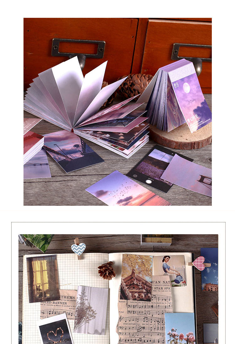 5Vintage Scenery Collage Washi Paper Sticker Book4