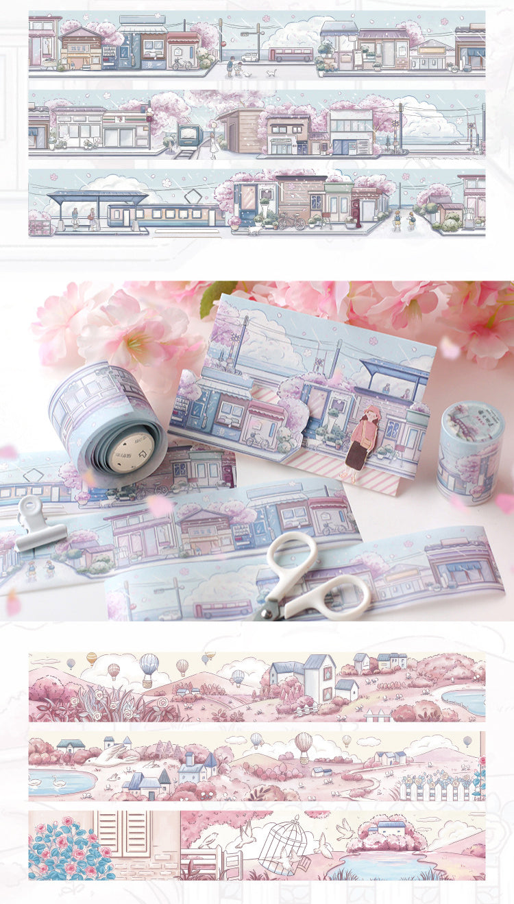 Cartoon Scenery Washi Tape