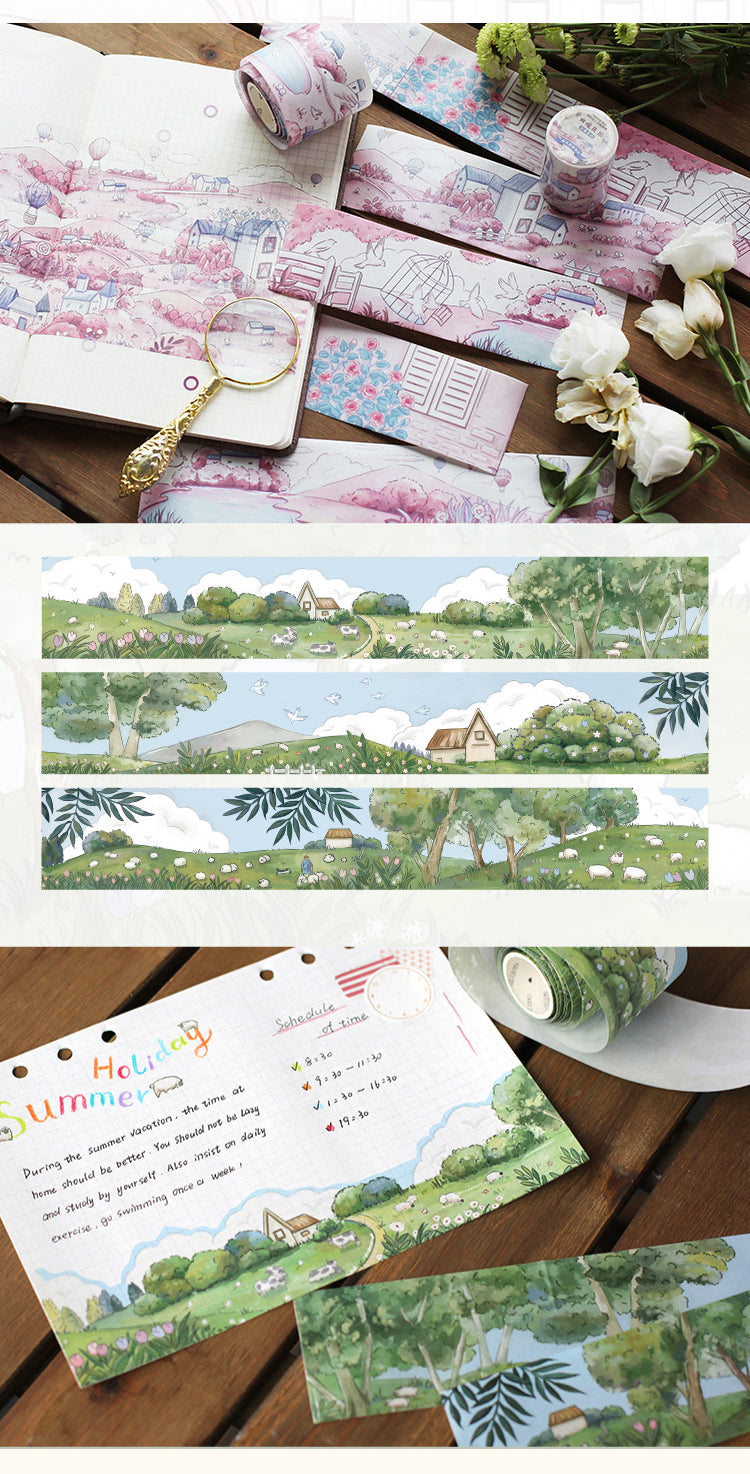 Cartoon Scenery Washi Tape