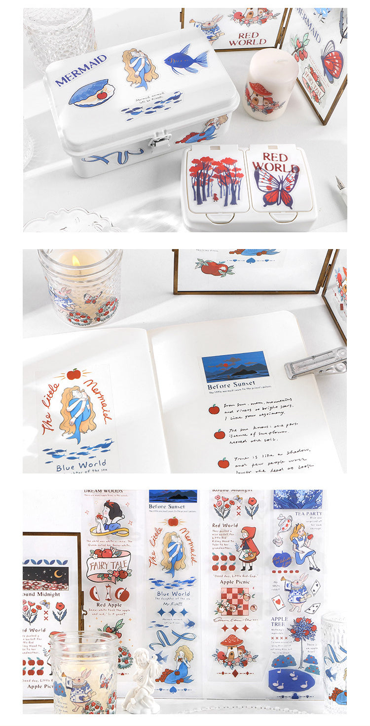 Details of Cute Fairy Tale Princess Clear PET Sticker5