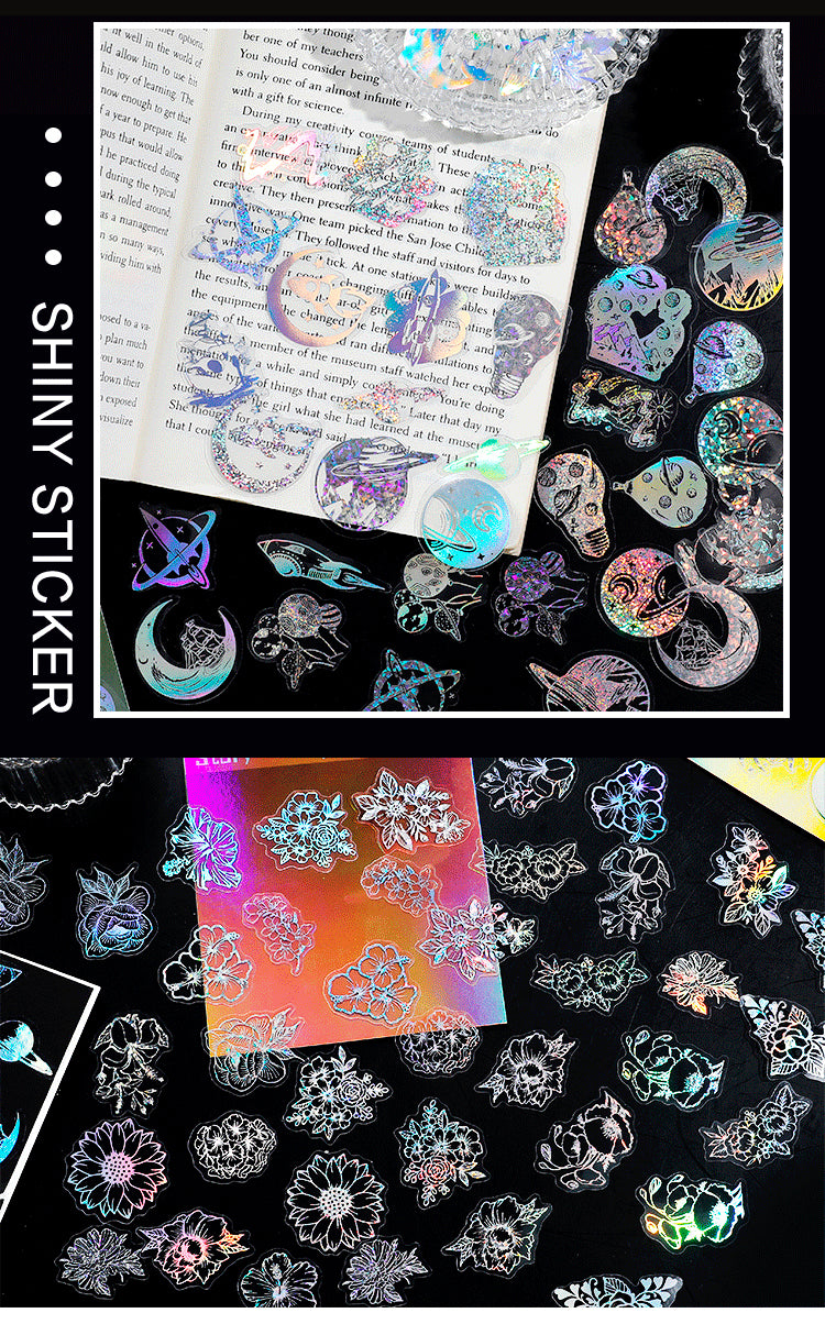 Details of Dazzling Romantic Holographic PET Sticker