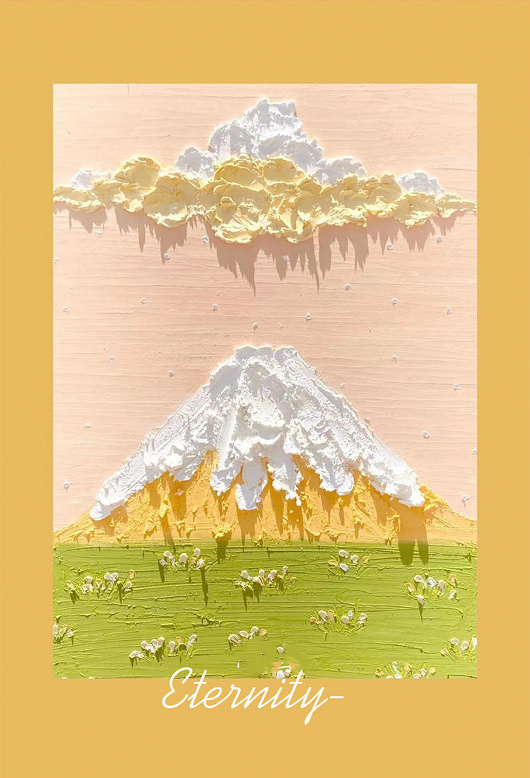 Details of Cute Oil Painting Landscape PVC Sticker-1