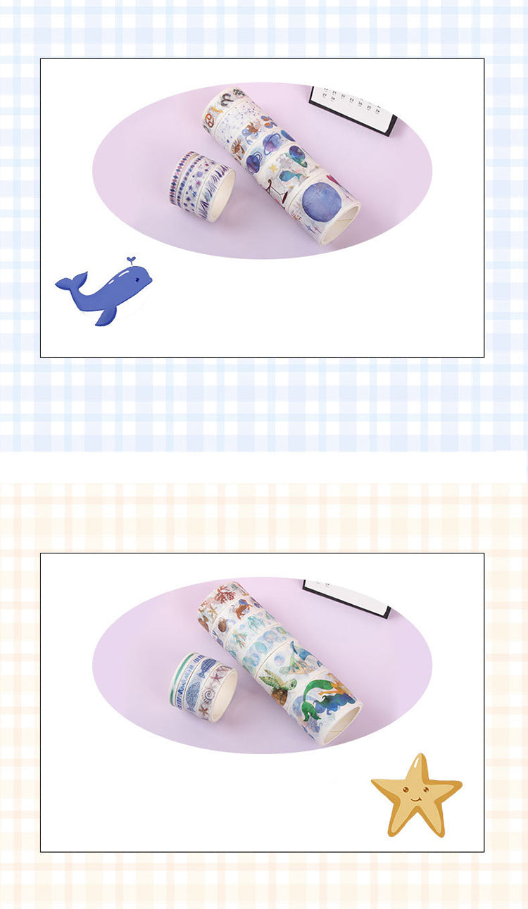 Cute Cartoon Mermaid & Zodiac Washi Tape Set