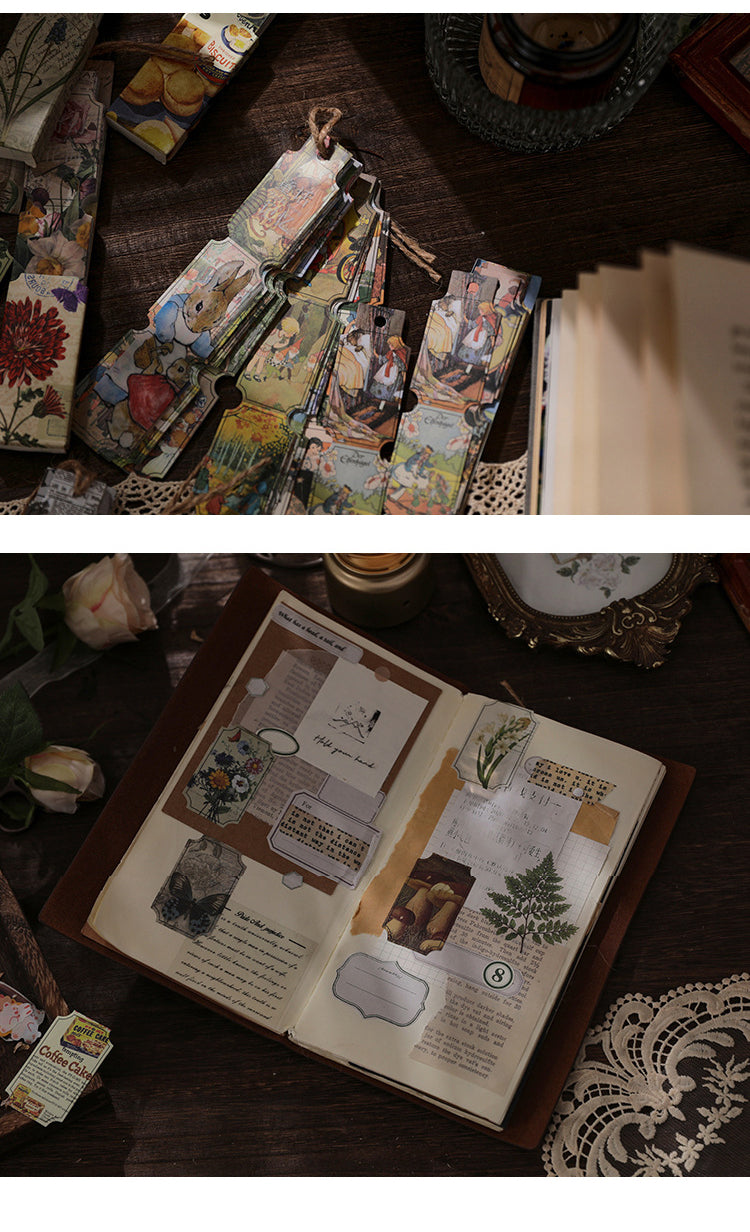 Product Display of Vintage Plant Long Strip Boxed Sticker-2