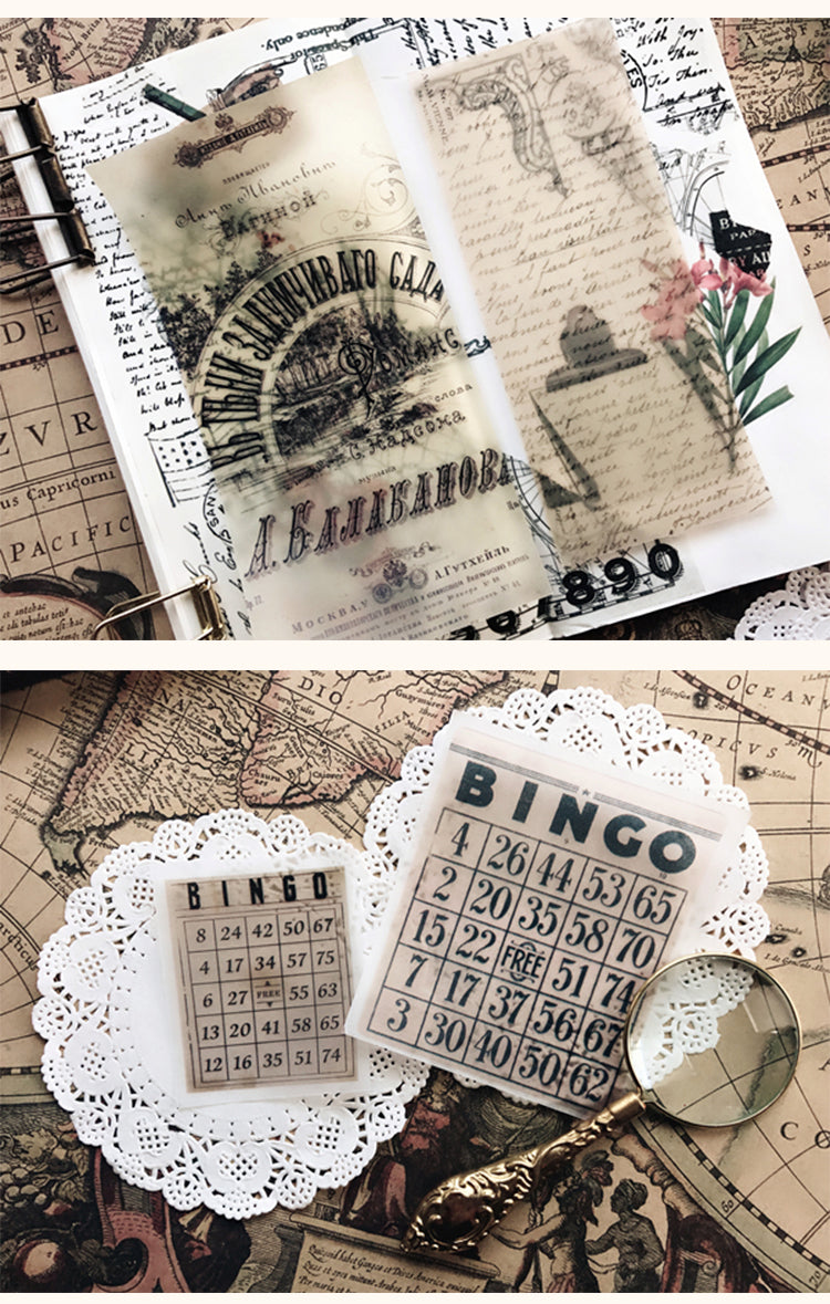 Product Display of Vintage Sulfuric Acid Paper Sticker Pack-3