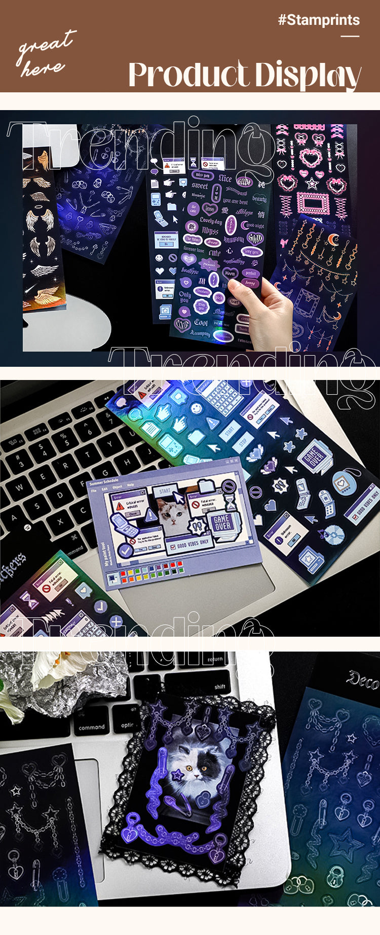 The Night Sonata Dazzling Self-Adhesive Sticker