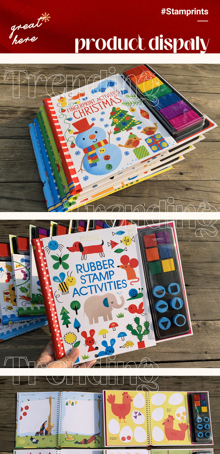 Cute Fingerprint Activities DIY Painting Book