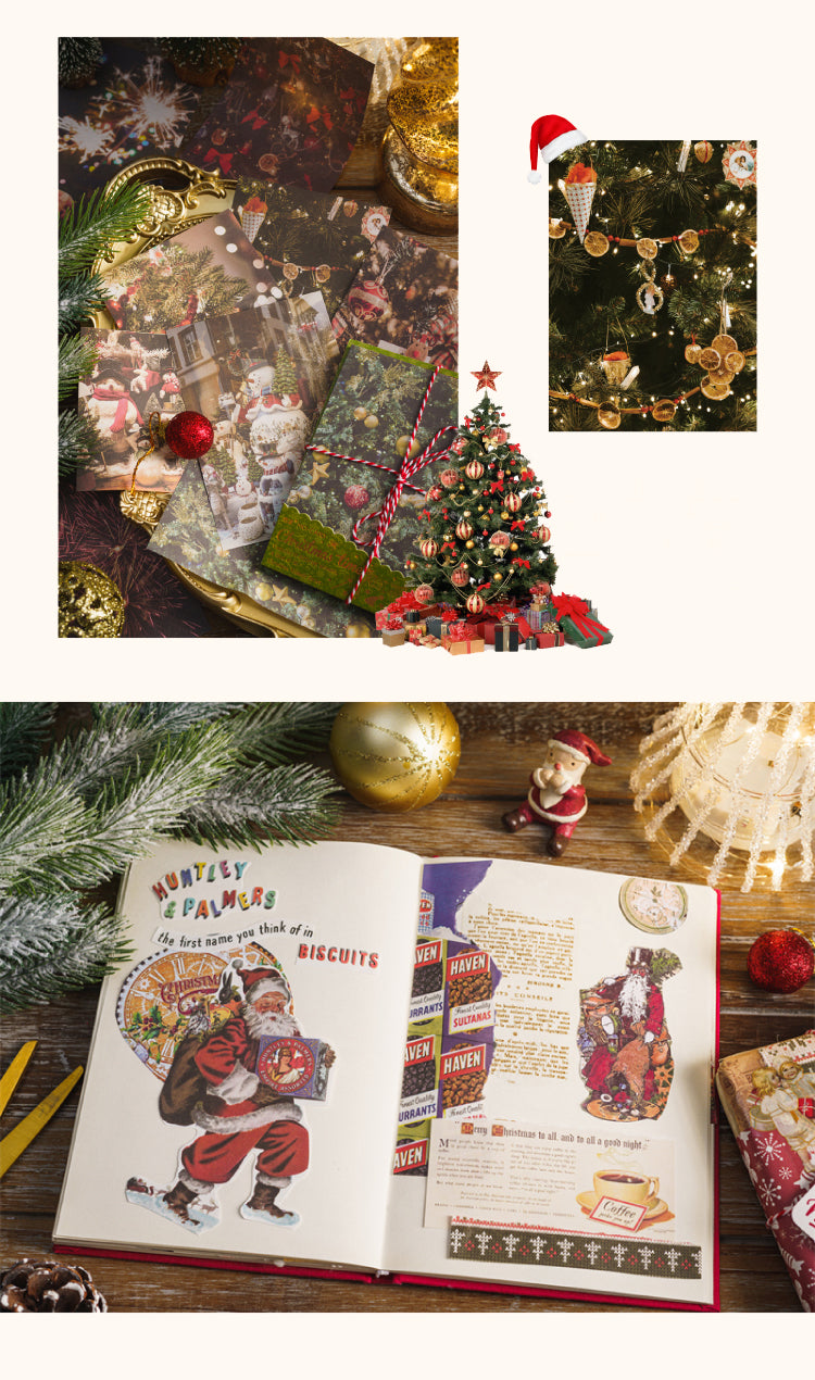 Christmas Memory Vintage Kraft Scrapbook Paper