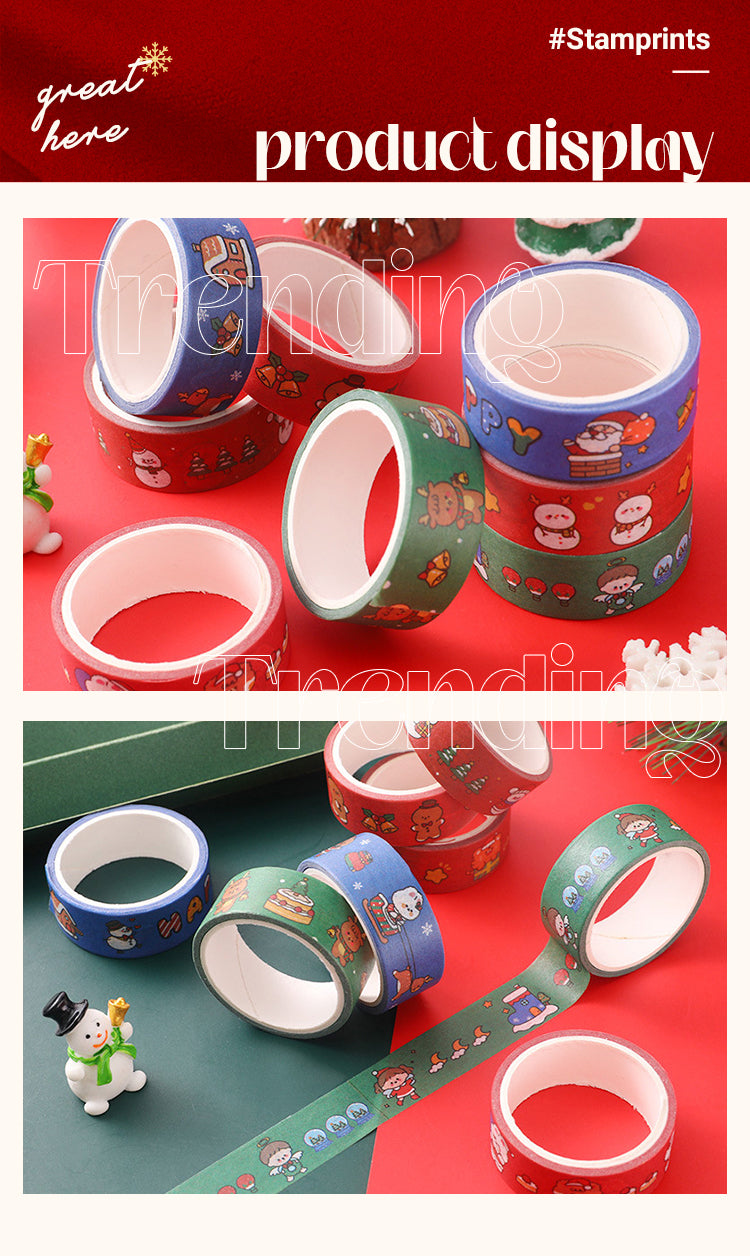 Cute Christmas Cartoon Washi Tape