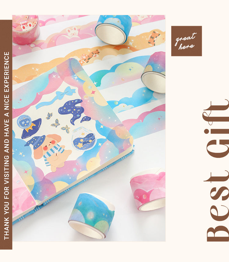 6Colorful Clouds Scenery Washi Tape1