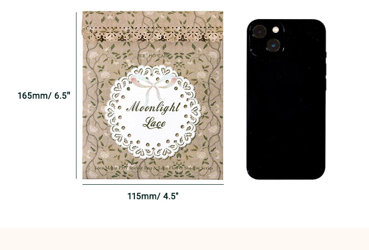 6Retro Artistic Lace Decorative Background Frame Sticker Pack2