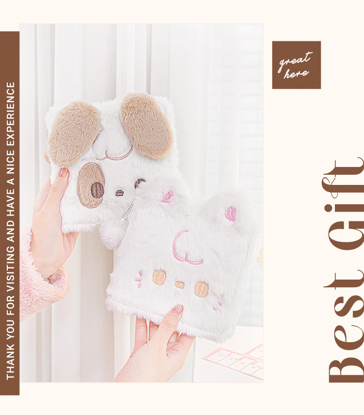 6RosyPosy Kawaii Pluff Animal Loose-Leaf Diary Notebook1