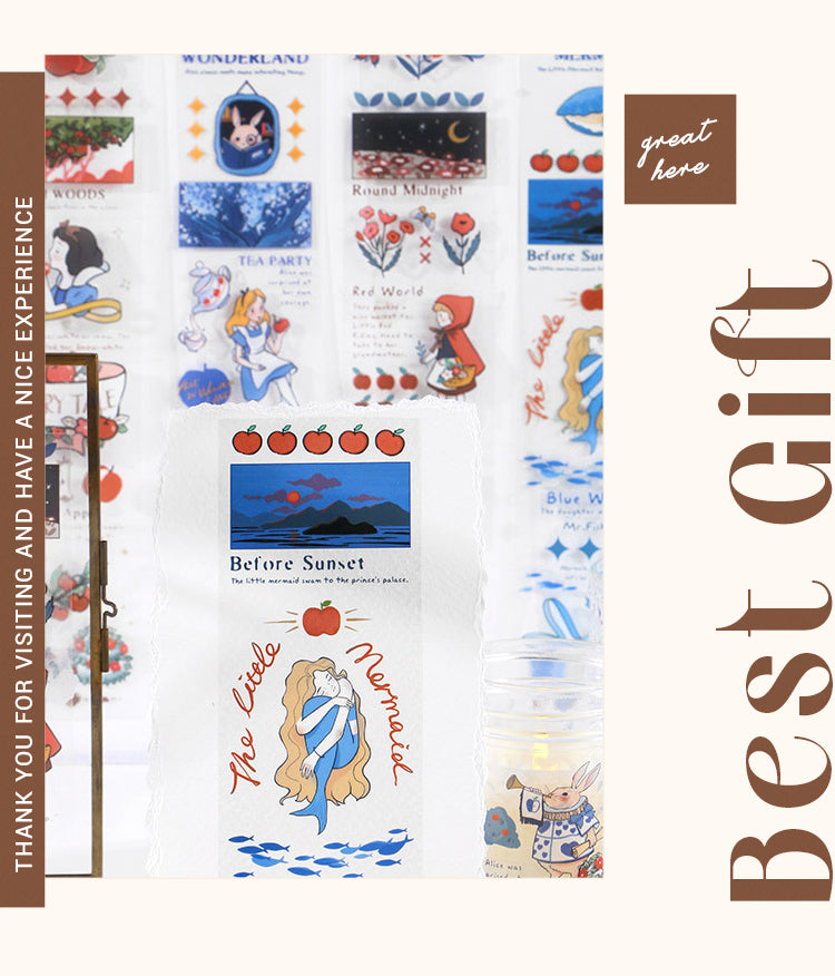 Details of Cute Fairy Tale Princess Clear PET Sticker6