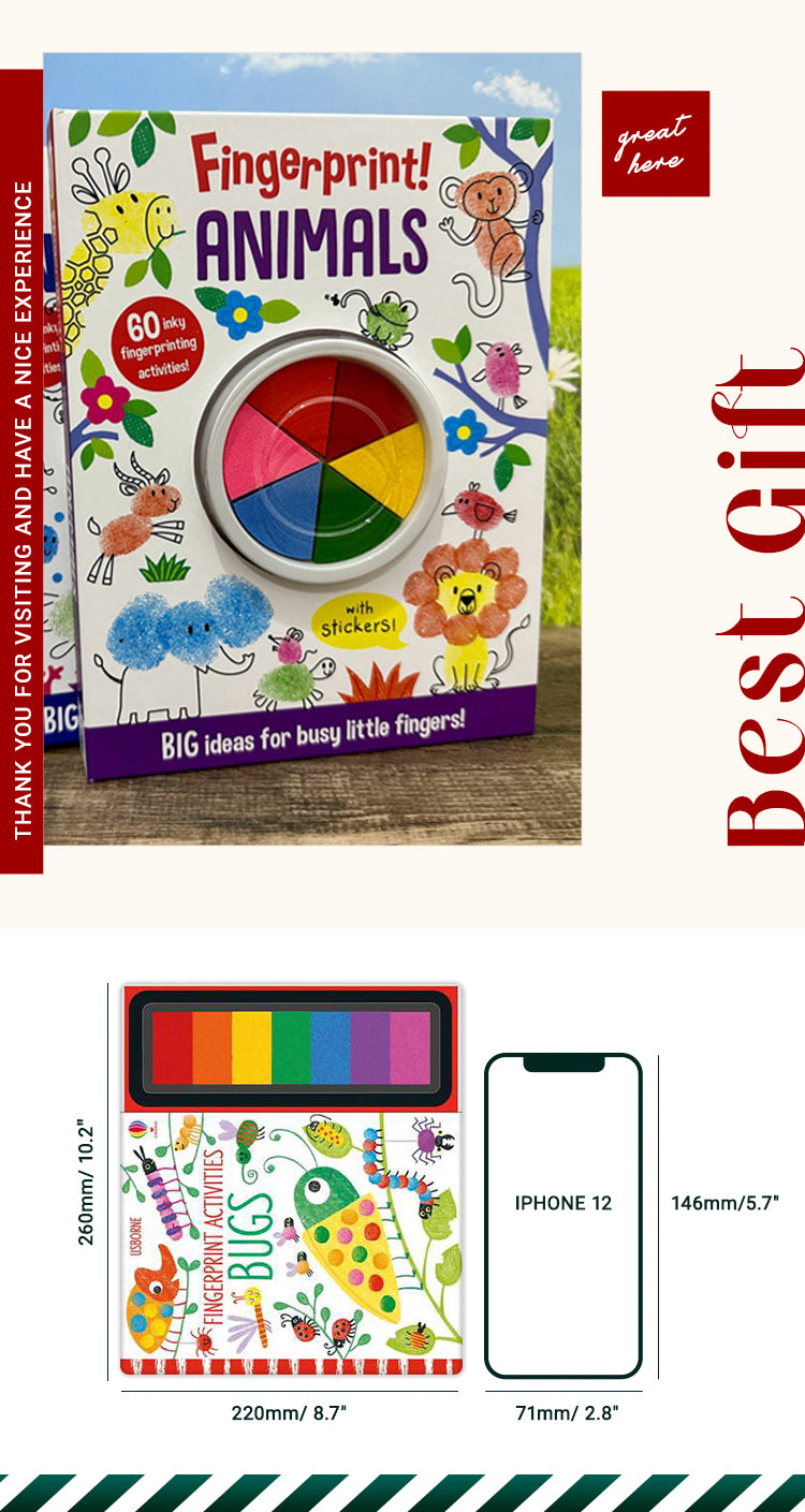 Cute Fingerprint Activities DIY Painting Book