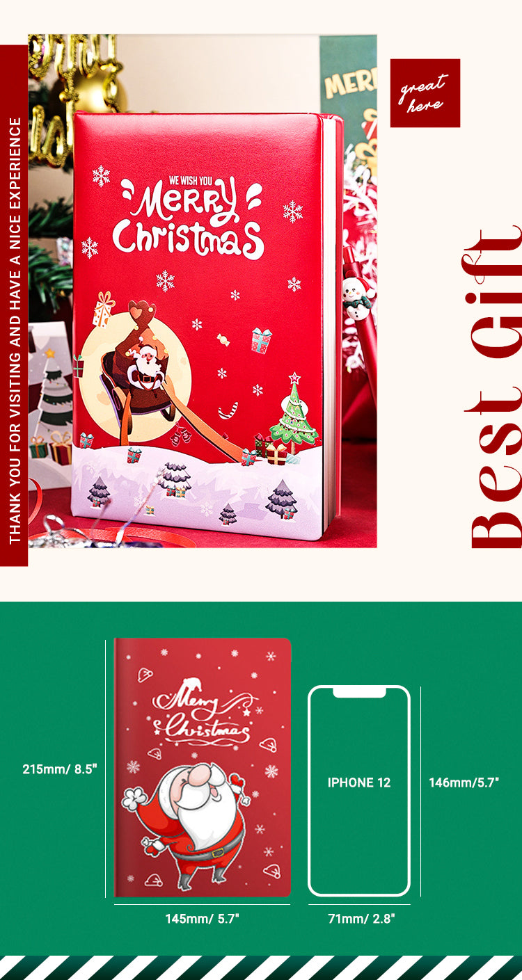 Merry Christmas Notebook Stationery Set