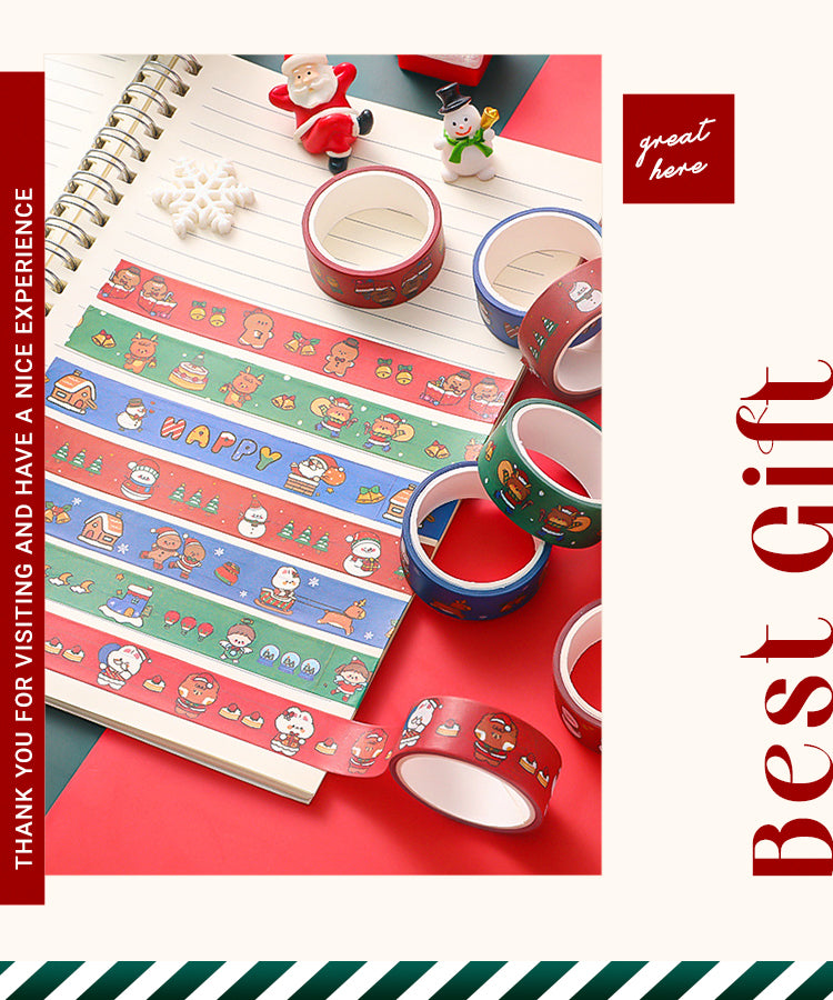 Cute Christmas Cartoon Washi Tape