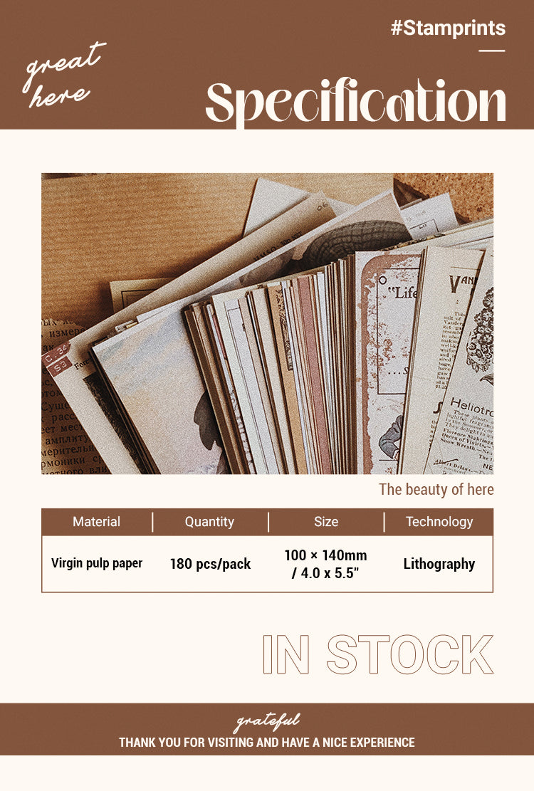 Retro Old Newspaper Scrapbook Paper Pack