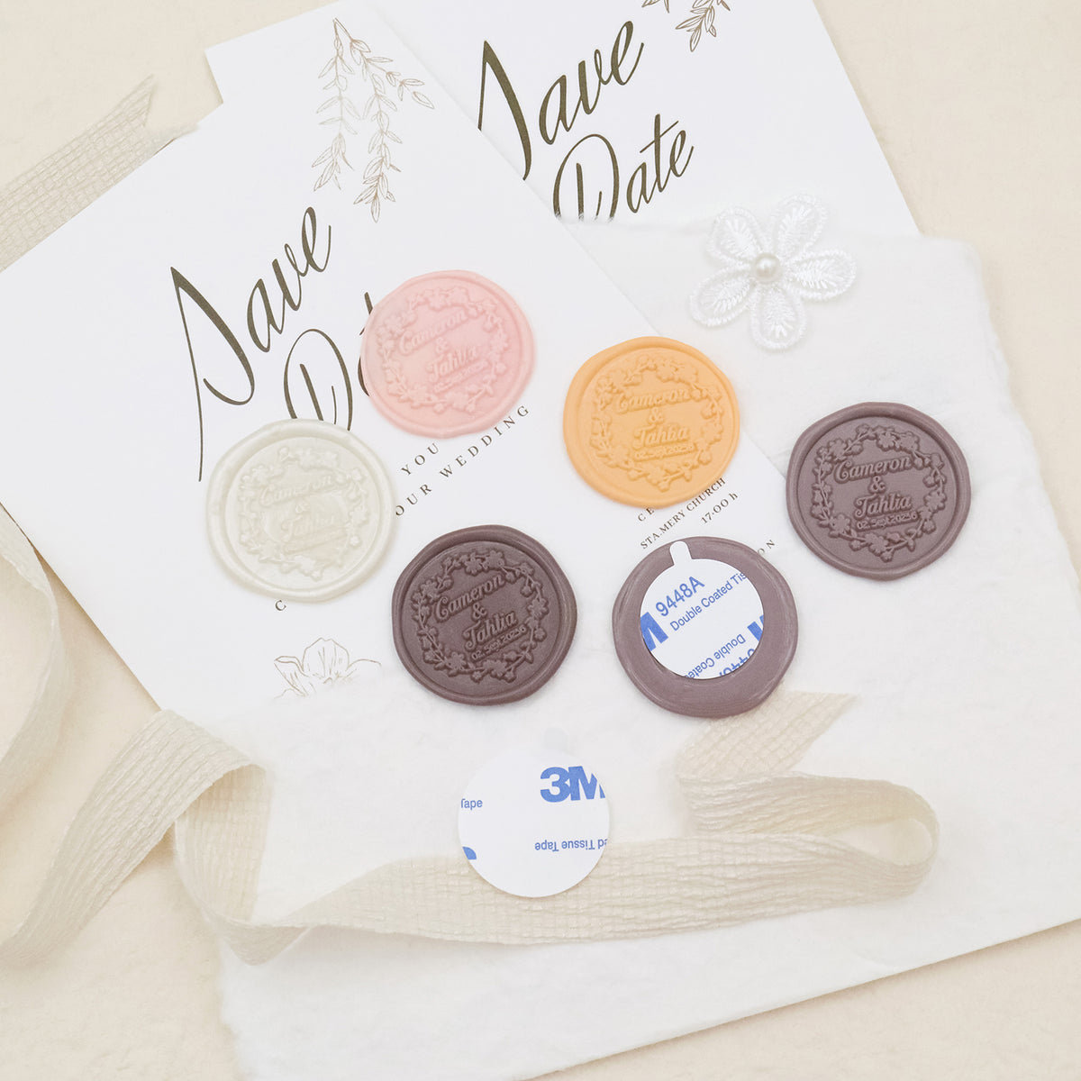 Custom Self-Adhesive Wax Seal Stickers - Custom Wax Seal