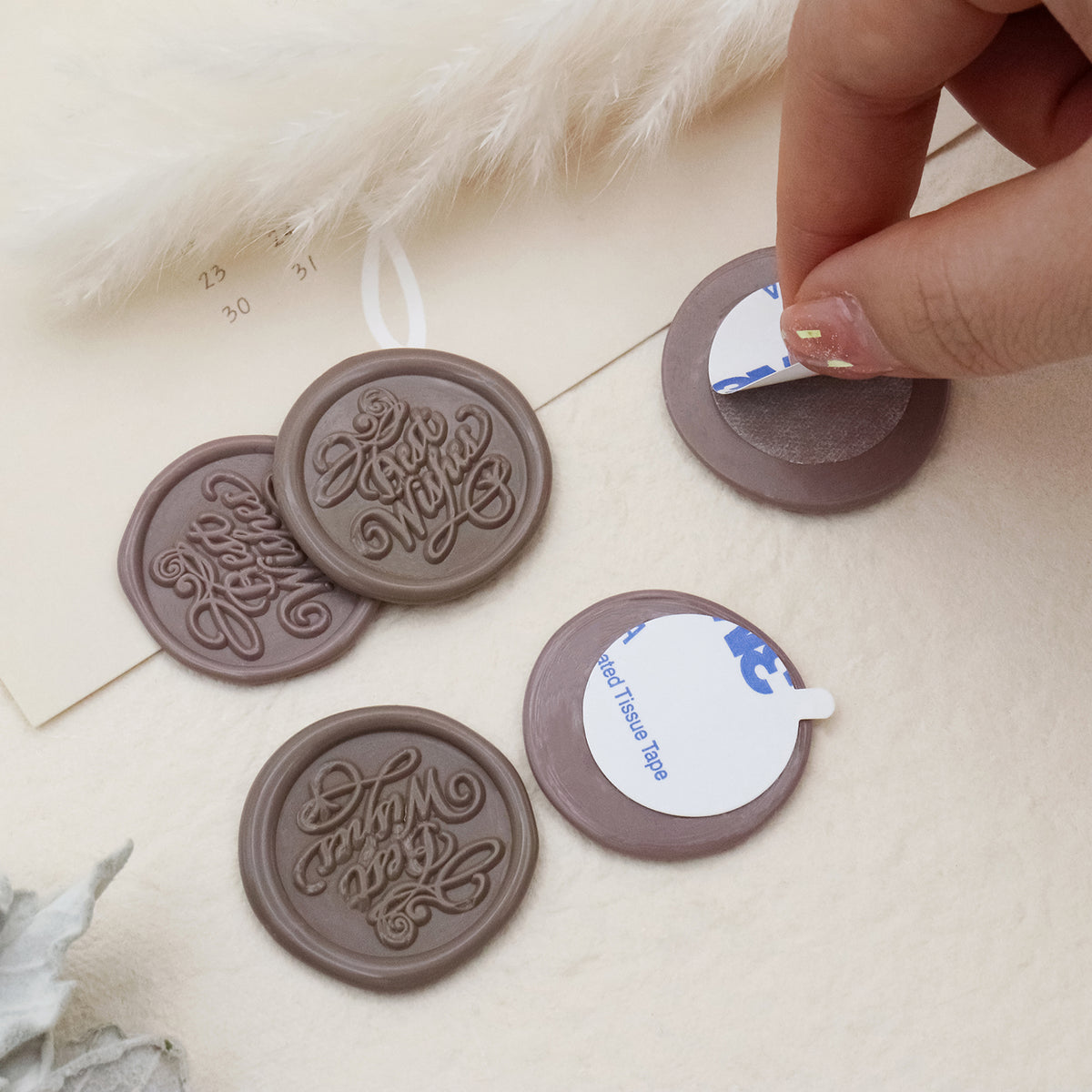 Custom Self-Adhesive Wax Seal Stickers - Custom Wax Seal