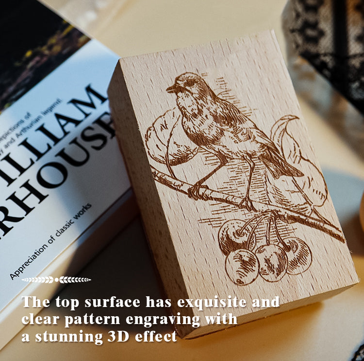 Custom Design Wooden Rubber Stamp - 1 